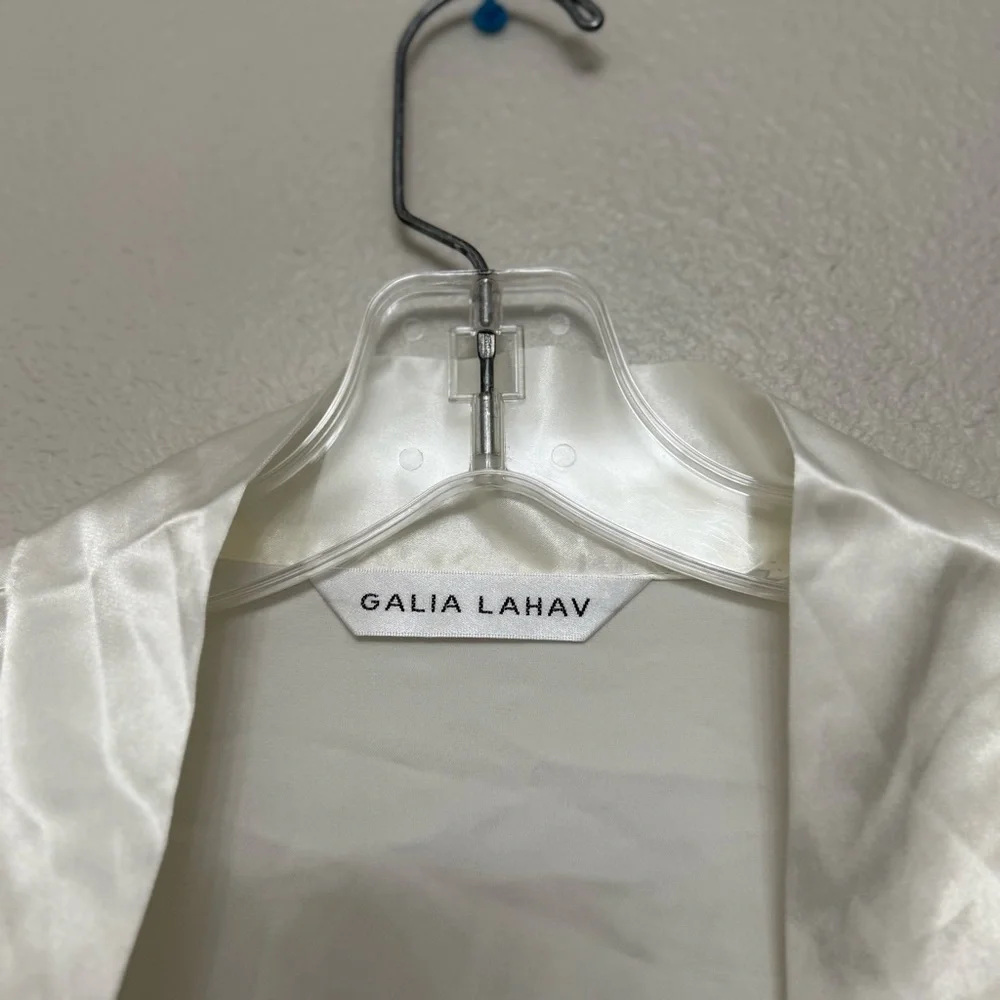 Ivory Bride Satin Robe - Picture 6 of 10